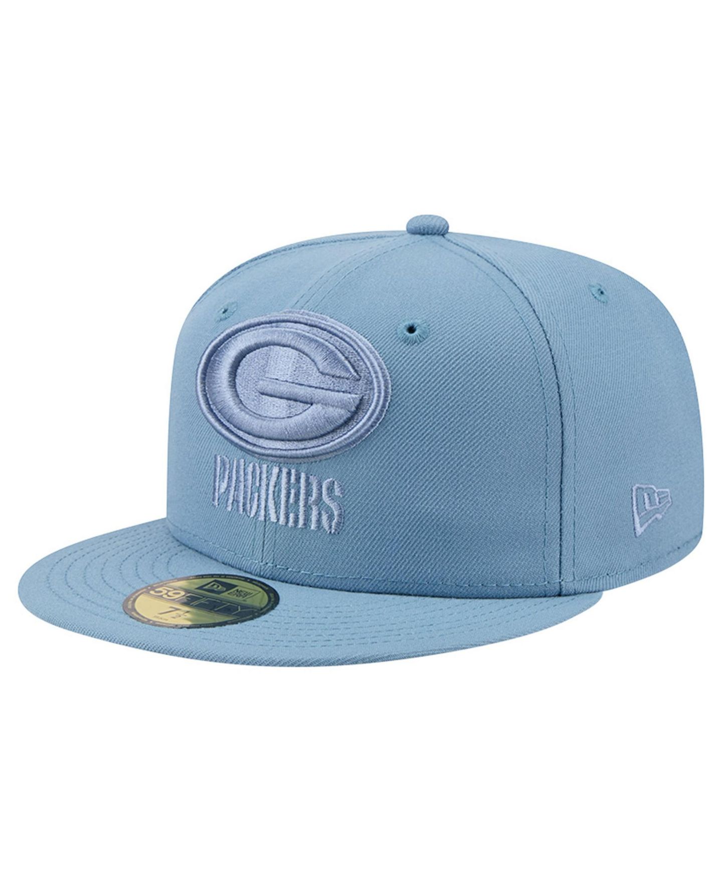 Мужские головные уборы New Era Blue Green Bay Packers Color Pack 59FIFTY Fitted Hat — фото 1