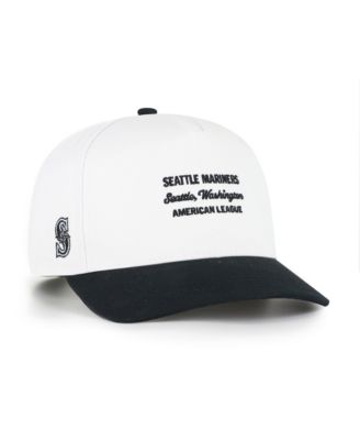 Men's '47 White/Black Seattle Mariners Contemporary Two-Tone Hitch Adjustable Hat