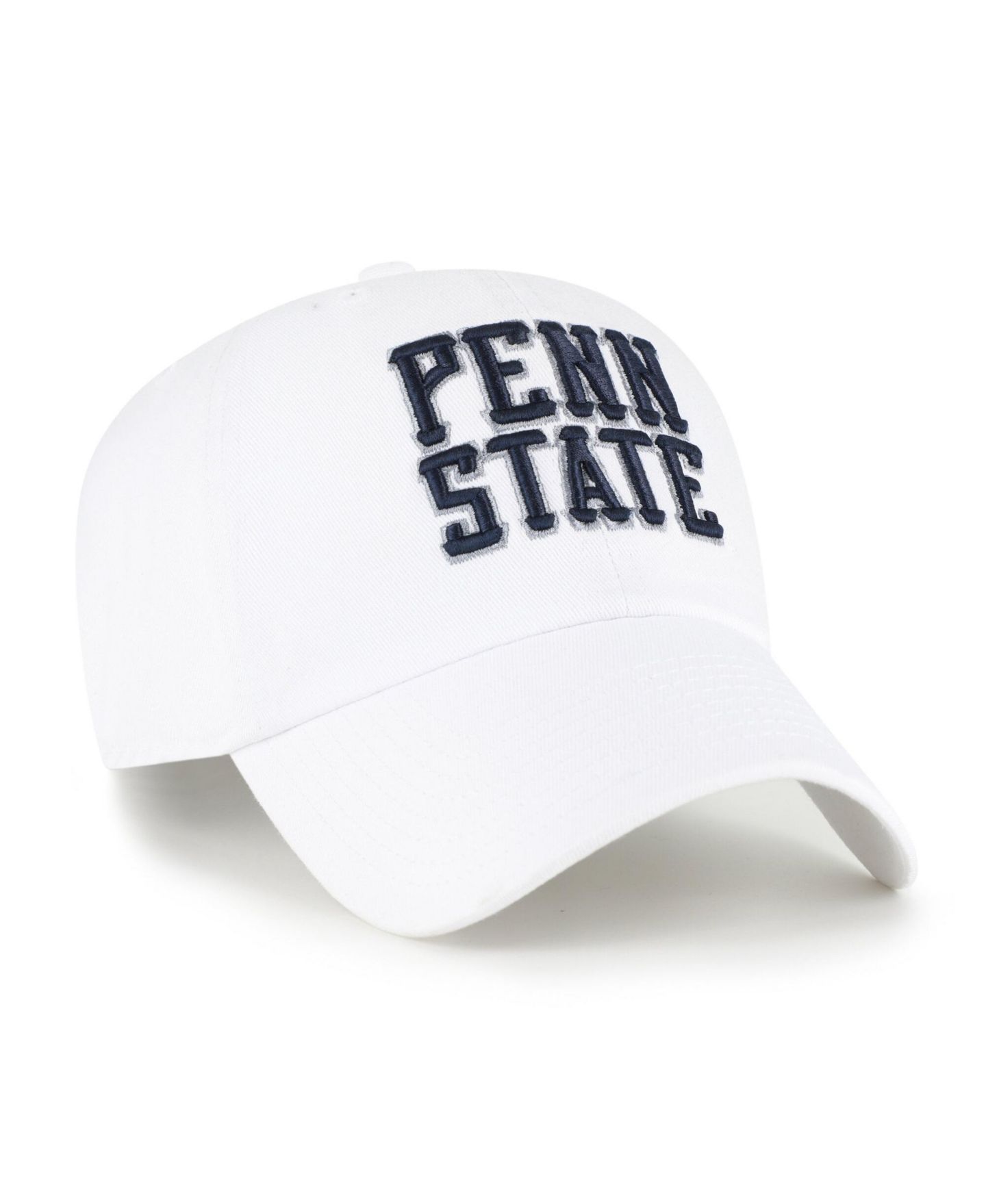 Мужская кепка '47 Brand White Penn State Nittany Lions Vault Clean Up Adjustable Hat — фото 2
