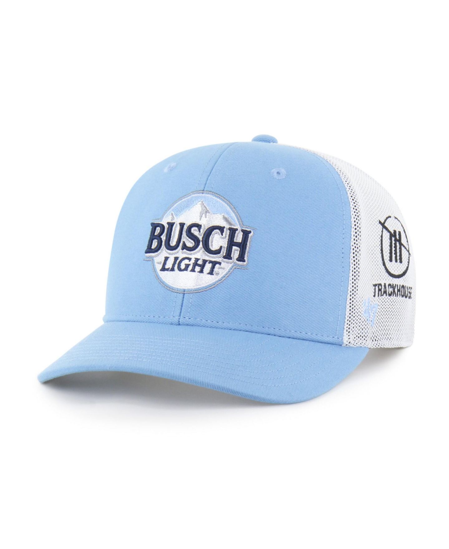 Мужская кепка '47 Brand Light Blue Ross Chastain Sponsor Logo Side Patch Trucker Adjustable Hat — фото 2