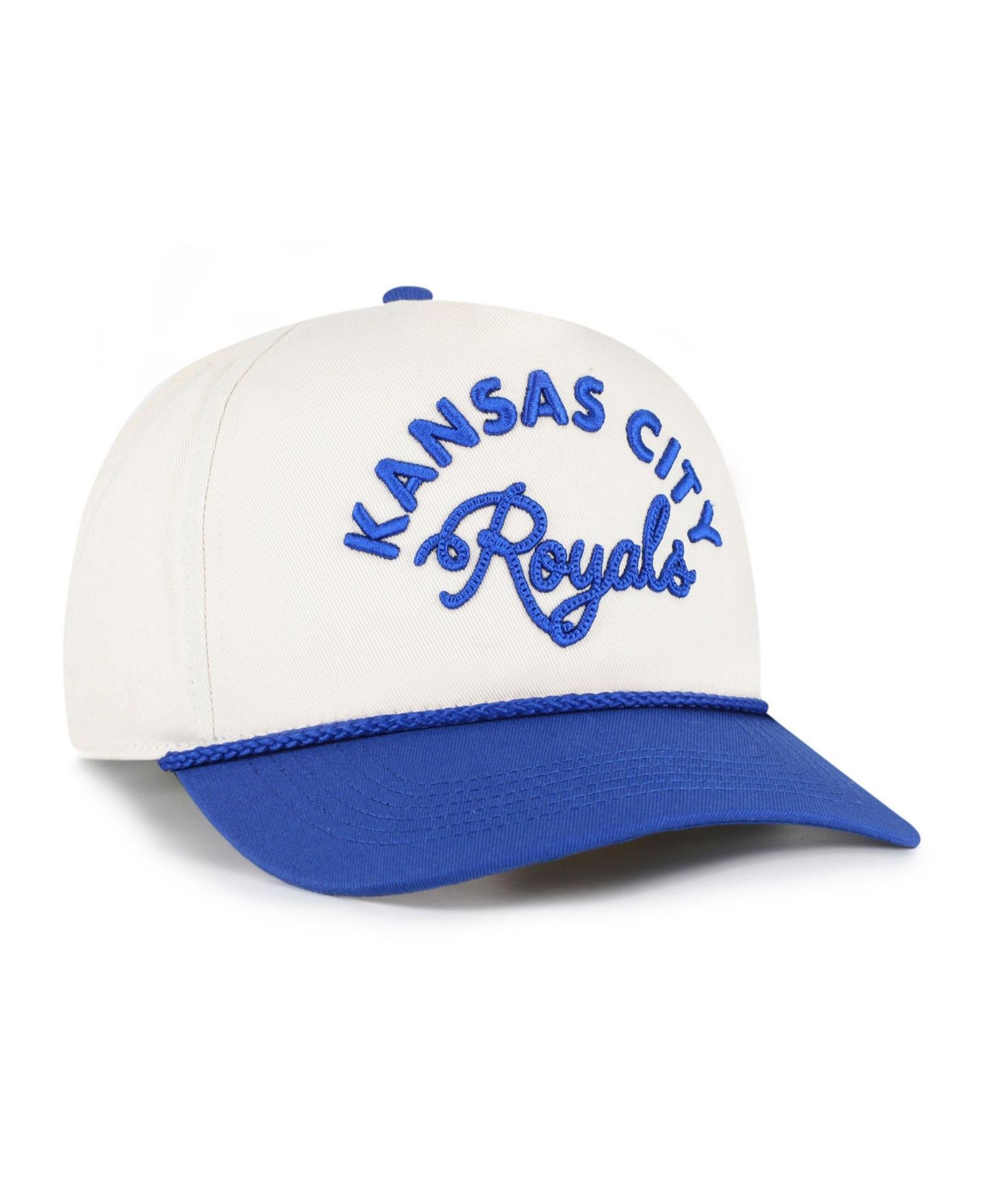 Кепка '47 Brand Natural/Royal Kansas City Royals Rope Script Hitch Adjustable Hat — фото 2