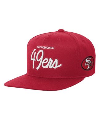 Big Boys and Girls Scarlet San Francisco 49ers Head Coach Flat Brim Snapback Hat