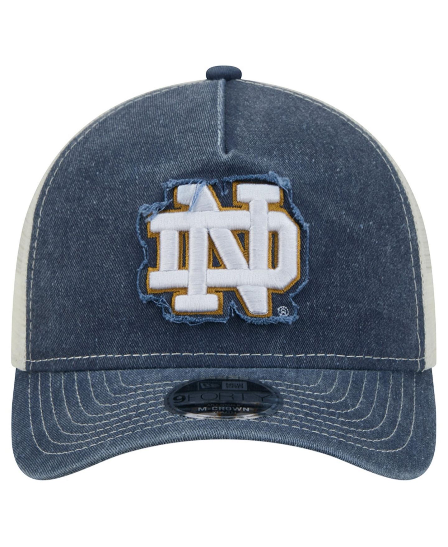 Детская кепка New Era Big Boys and Girls Notre Dame Fighting Irish Retro Adjustable Trucker Hat — фото 2