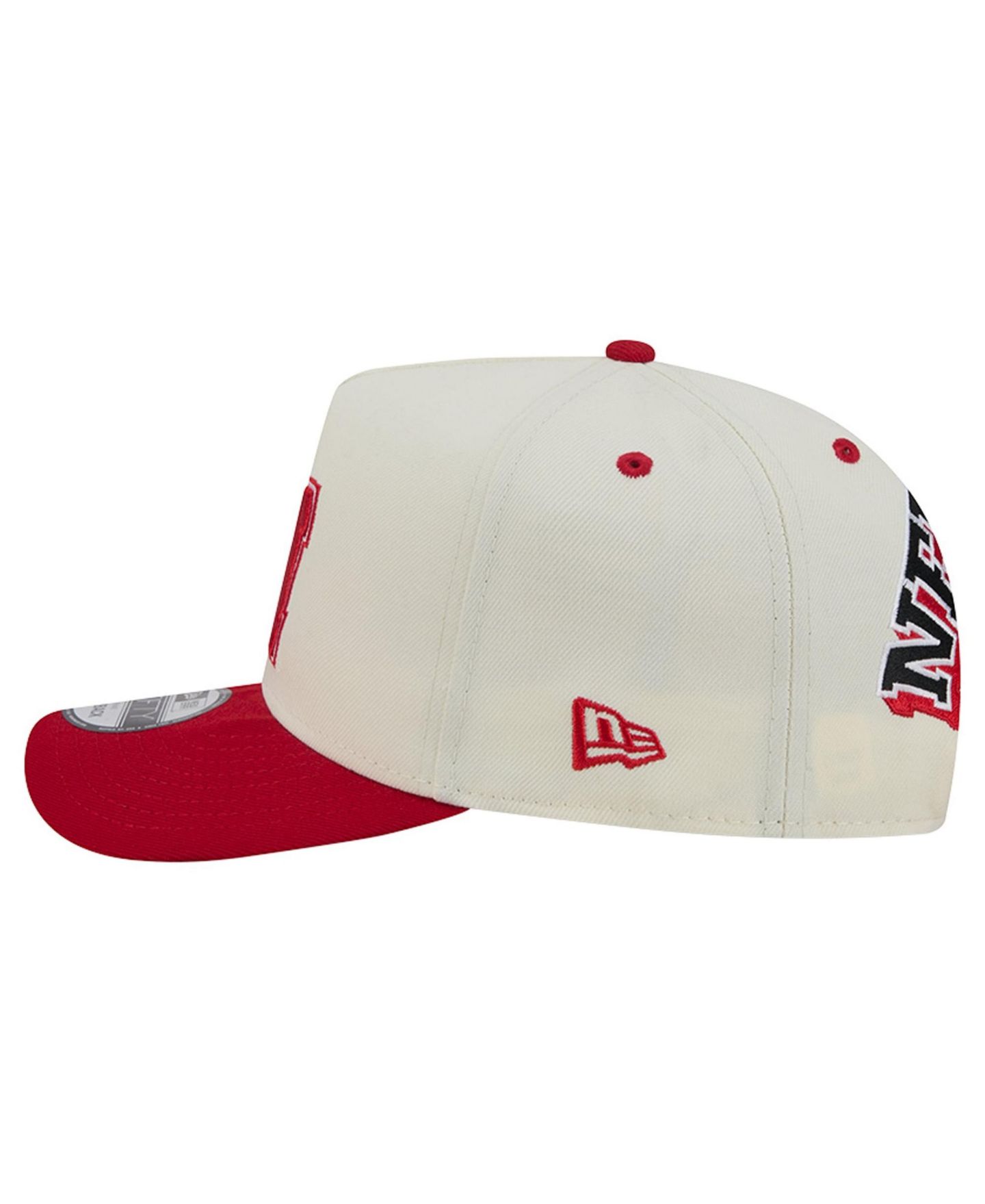 Кепка New Era White/Scarlet Nebraska Huskers A-Frame 9FIFTY Snapback Hat — фото 6