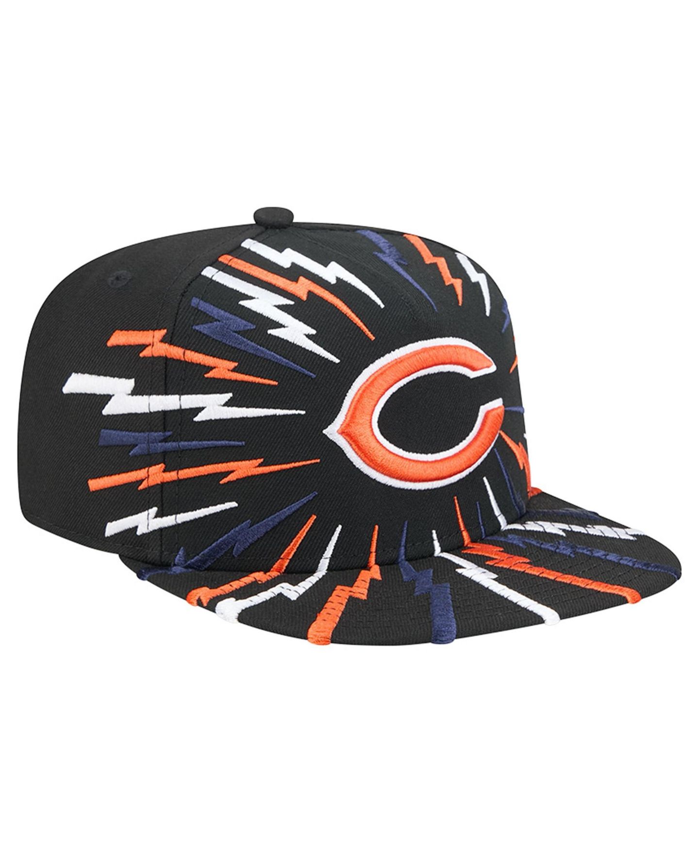 Мужская кепка-снэпбэк New Era Chicago Bears Bolt A-Frame 9FIFTY, Black — фото 3