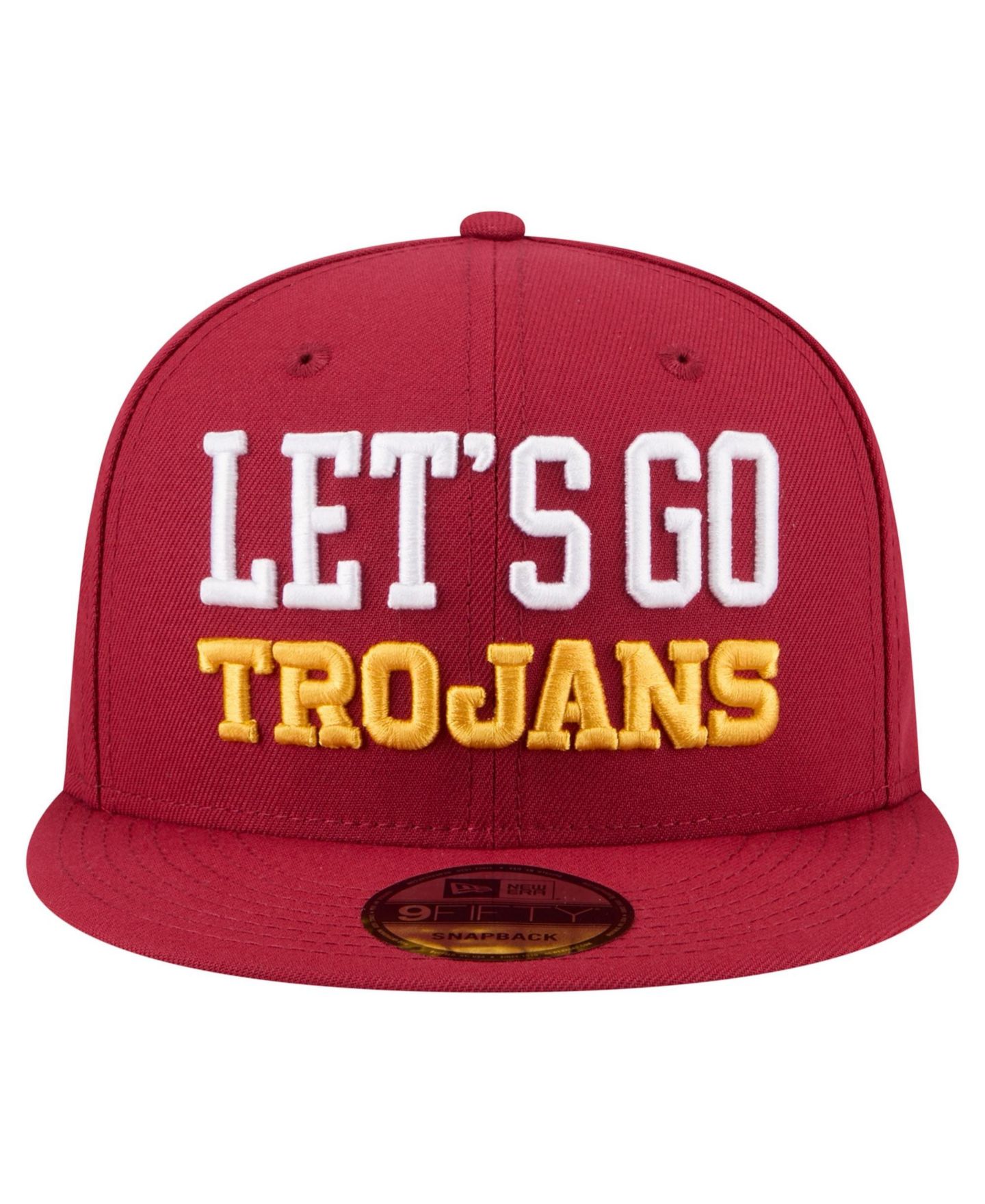 Мужская кепка New Era Cardinal USC Trojans Go Team 9FIFTY Snapback Hat — фото 2