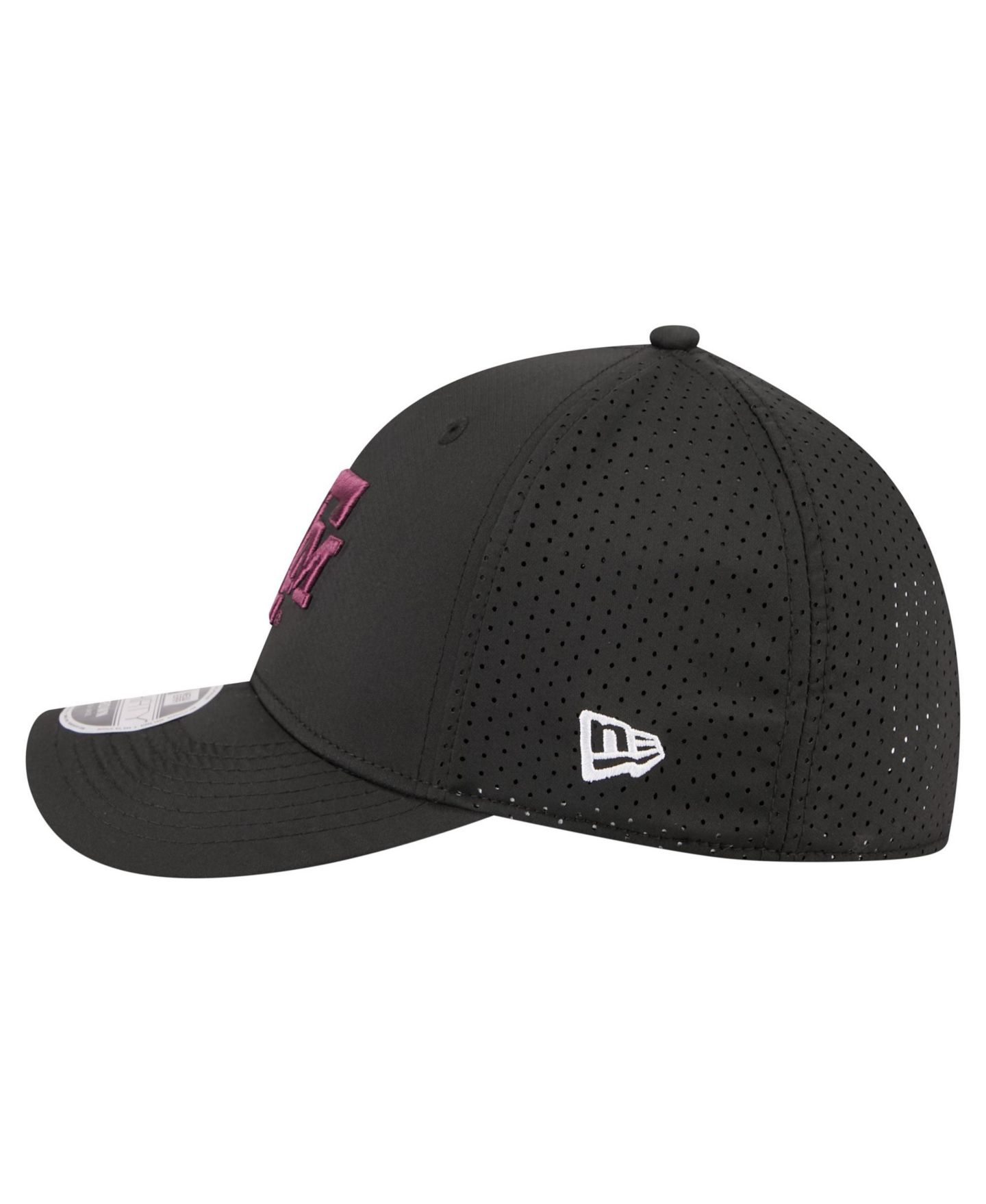 Мужской головной убор New Era Black Texas A M Aggies 39THIRTY M-Crown Stretch Hat — фото 7