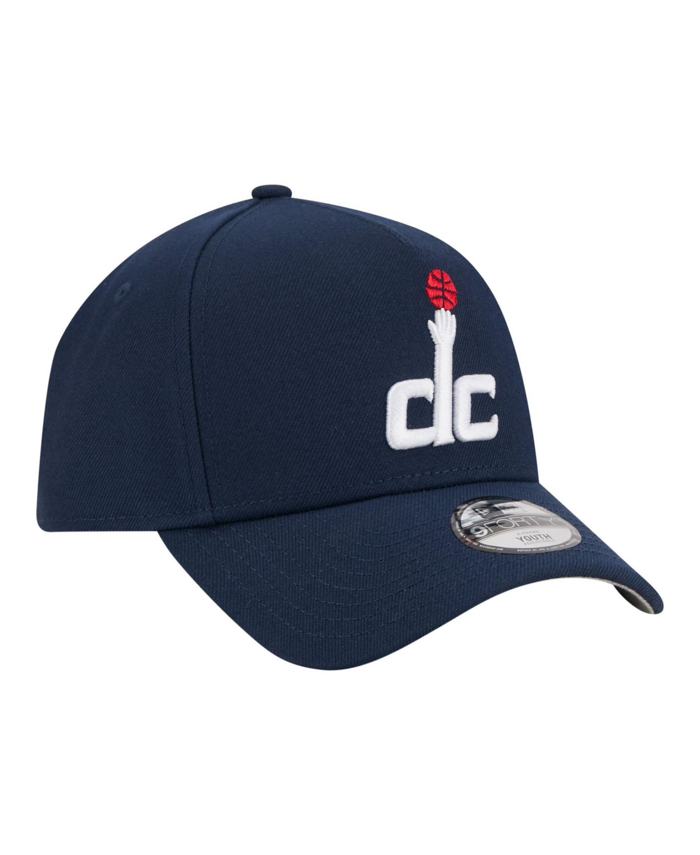 Детская кепка New Era Blue Washington Wizards 9FORTY A-Frame Adjustable Hat — фото 3