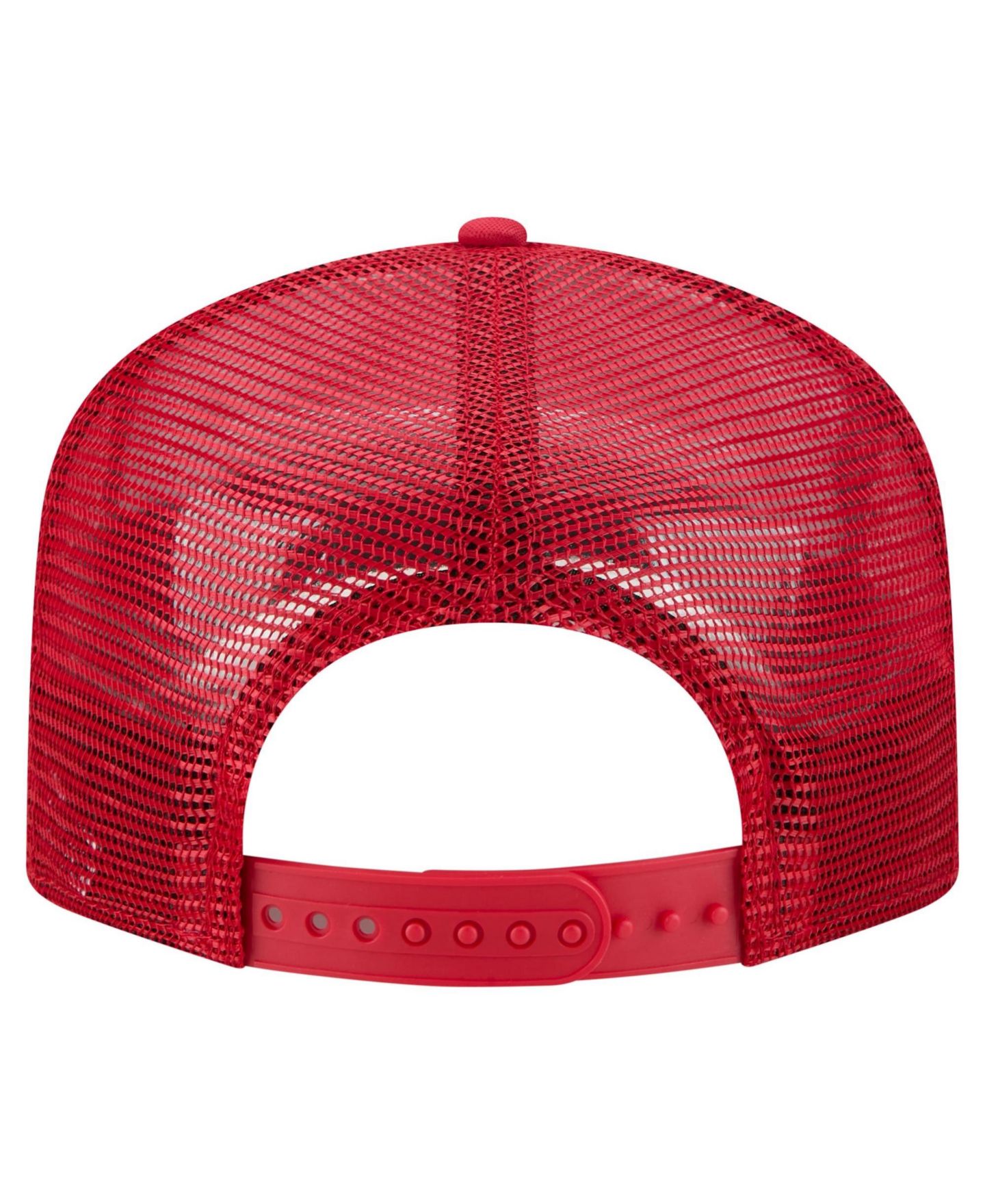 Мужская кепка New Era White/Red Cincinnati Reds Retro Cut 19TWENTY Adjustable Trucker Hat — фото 4