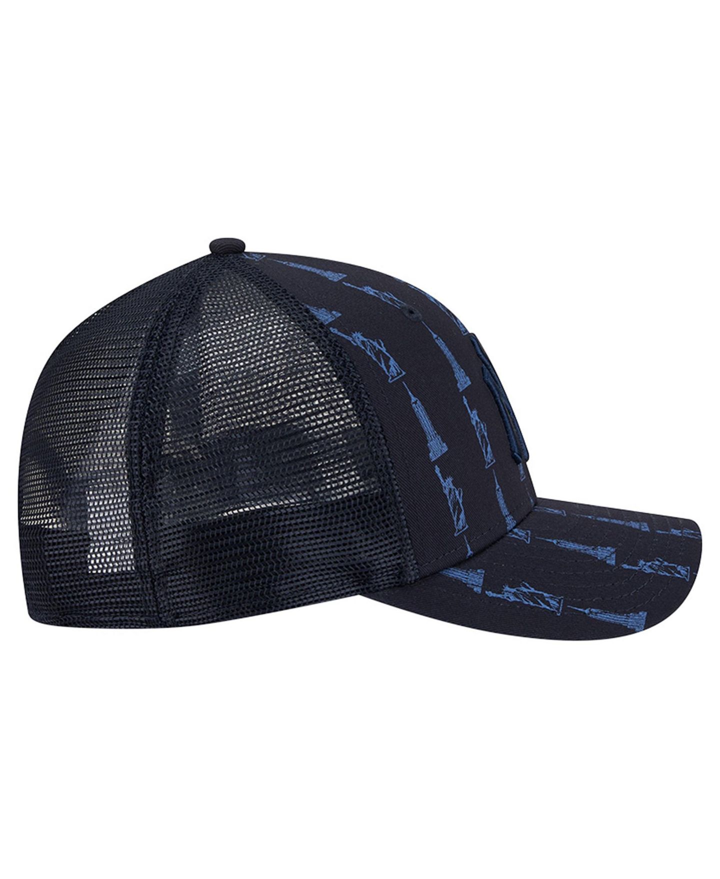 Мужская кепка New Era Navy New York Yankees Tonal Icon 9FORTY M-Crown Adjustable Trucker Hat — фото 7