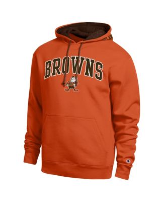 Men's Orange/Brown Cleveland Browns Contrast Hoodie