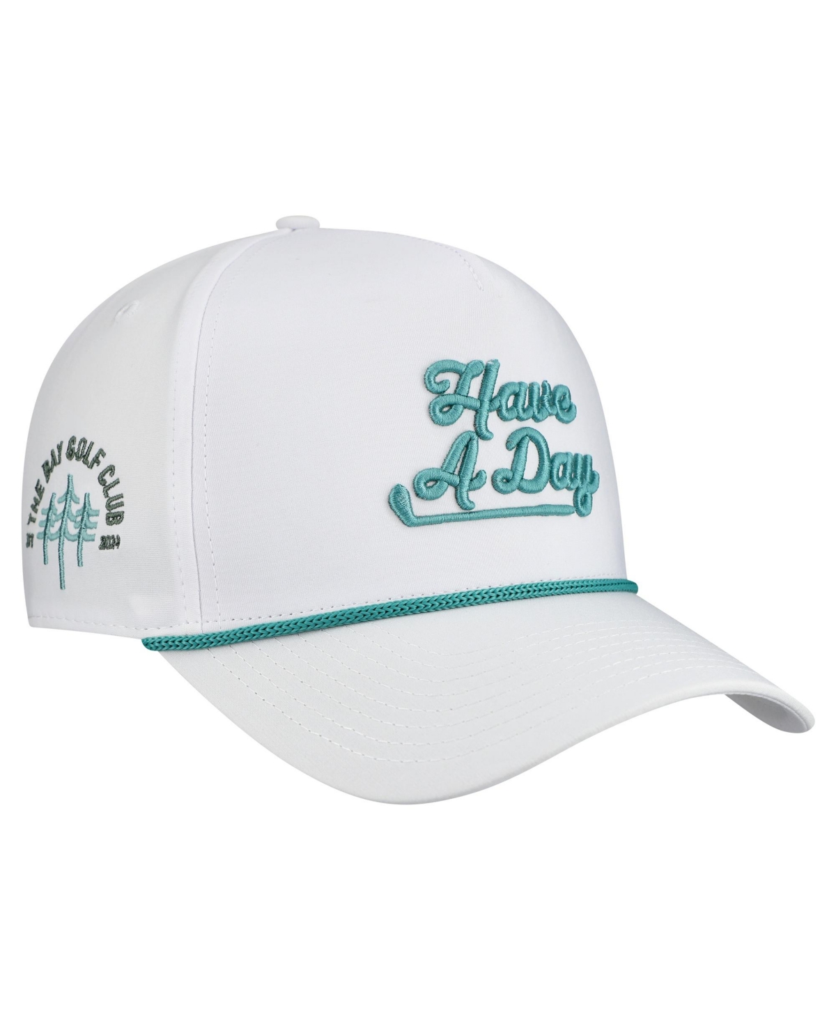 Breezy Golf Have A Day Golf Rope-embellished High-crown Baseball Cap In White