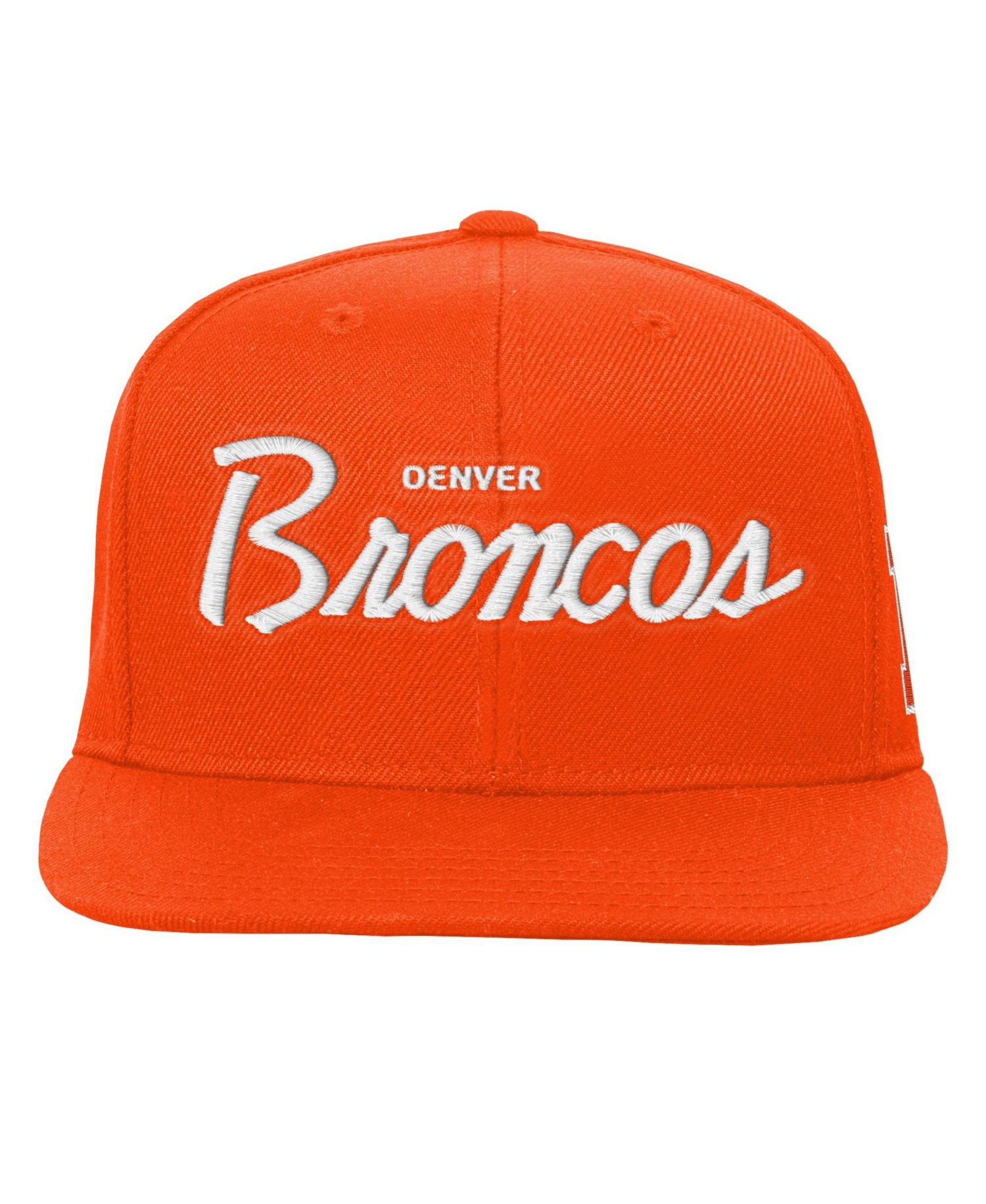 Big Boys and Girls Orange Denver Broncos Head Coach Flat Brim Snapback Hat