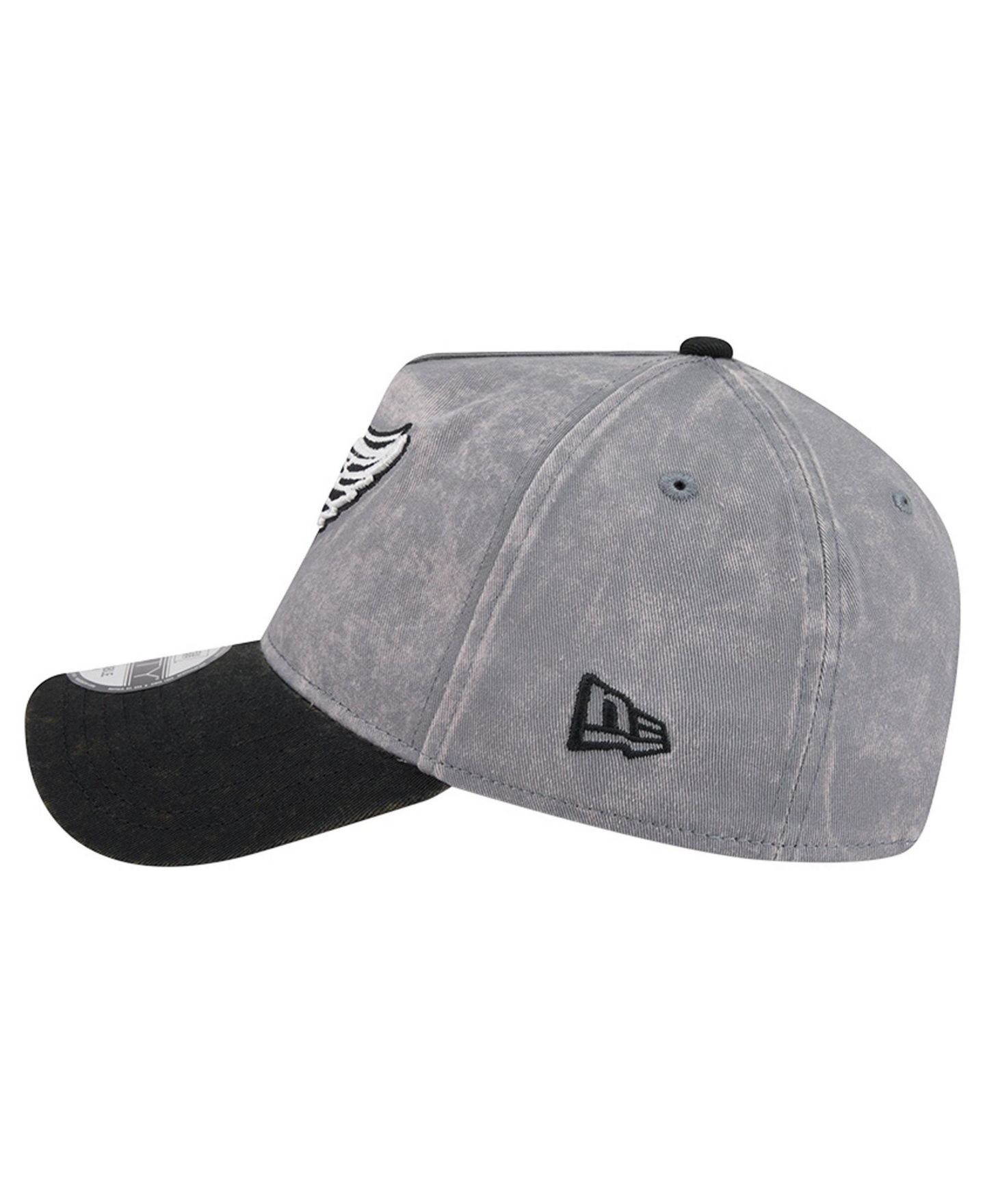 Мужская кепка New Era Gray/Black Detroit Red Wings Storm A-Frame 9FORTY Adjustable Hat — фото 6