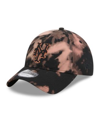 Men's  Black New York Mets Bleach Wash 9TWENTY Adjustable Hat