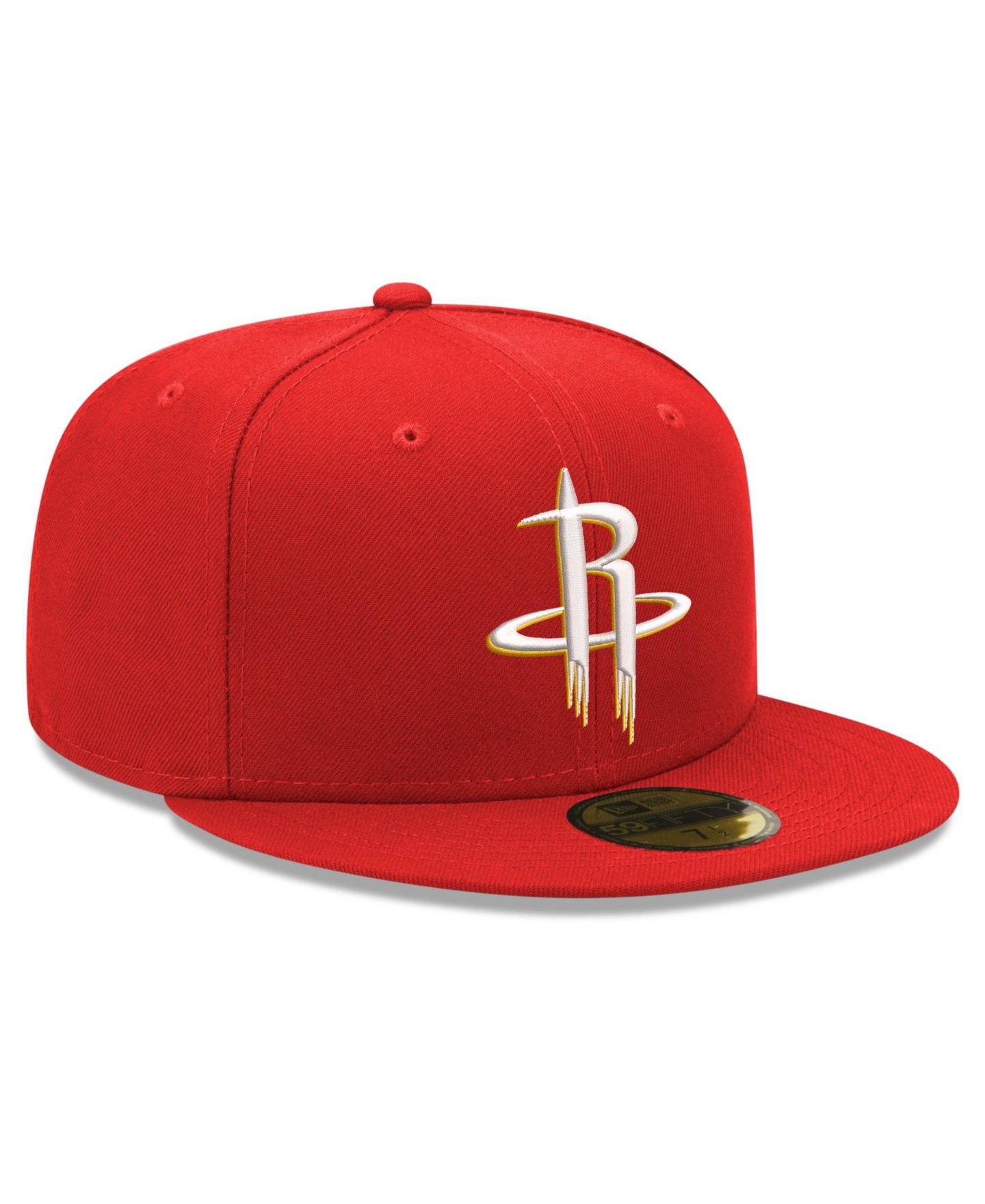 Мужская кепка New Era Red Houston Rockets 59FIFTY Fitted Hat — фото 3