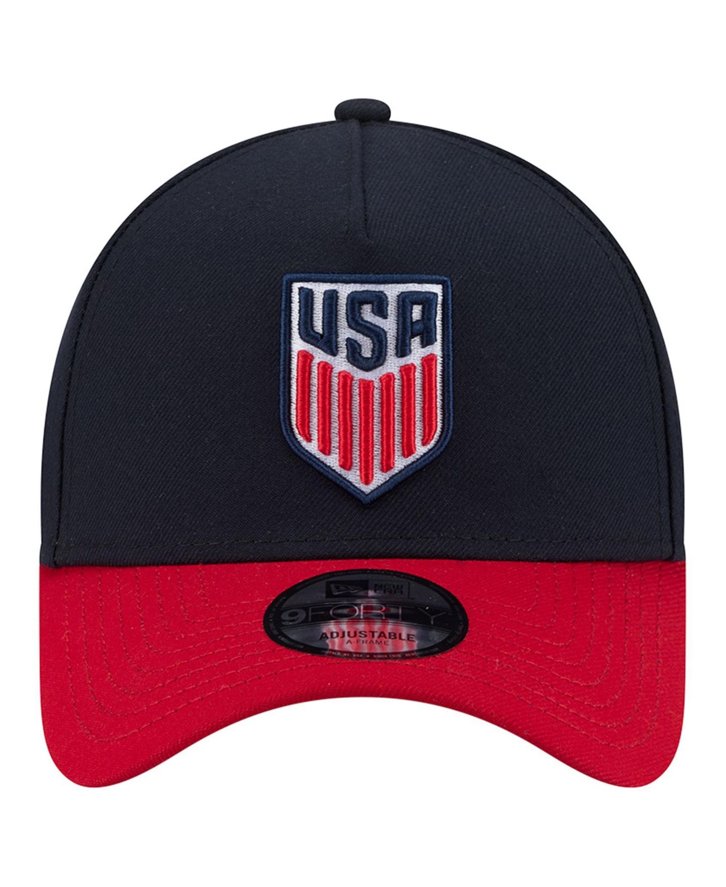 Мужская кепка New Era Navy/Red Usmnt A-Frame 9FORTY Adjustable Hat — фото 2