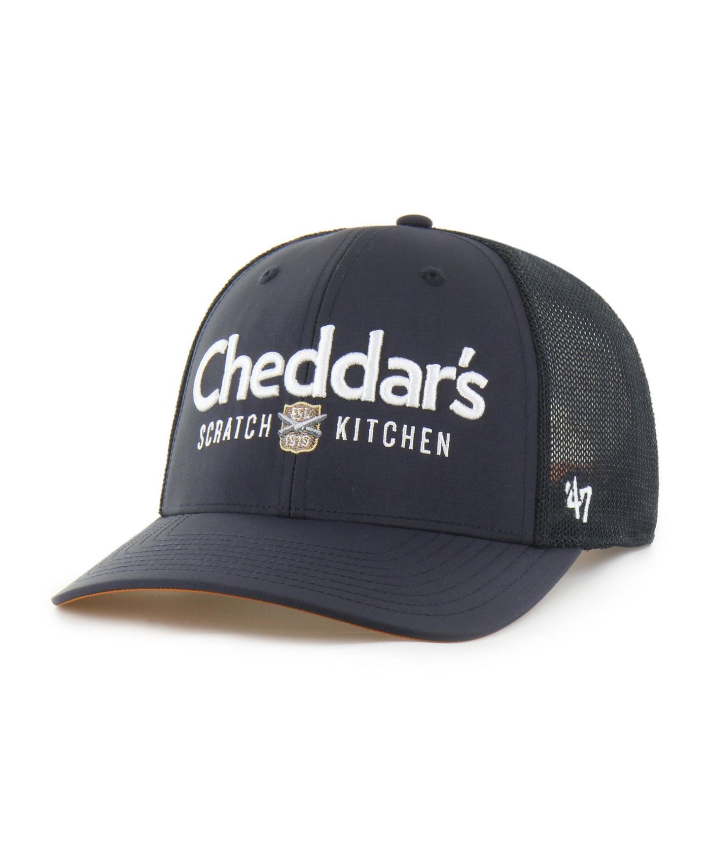 Мужская кепка '47 Brand Navy Cheddar's Scratch Kitchen Brrr Trucker Adjustable Hat — фото 2