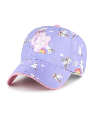 Preschool '47 Lavender Los Angeles Rams Unicorn Clean Up Adjustable Hat