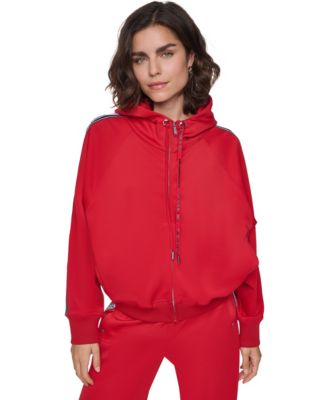 Women's Scuba Full-Zip Mock-Neck Hoodie Sweatshirt