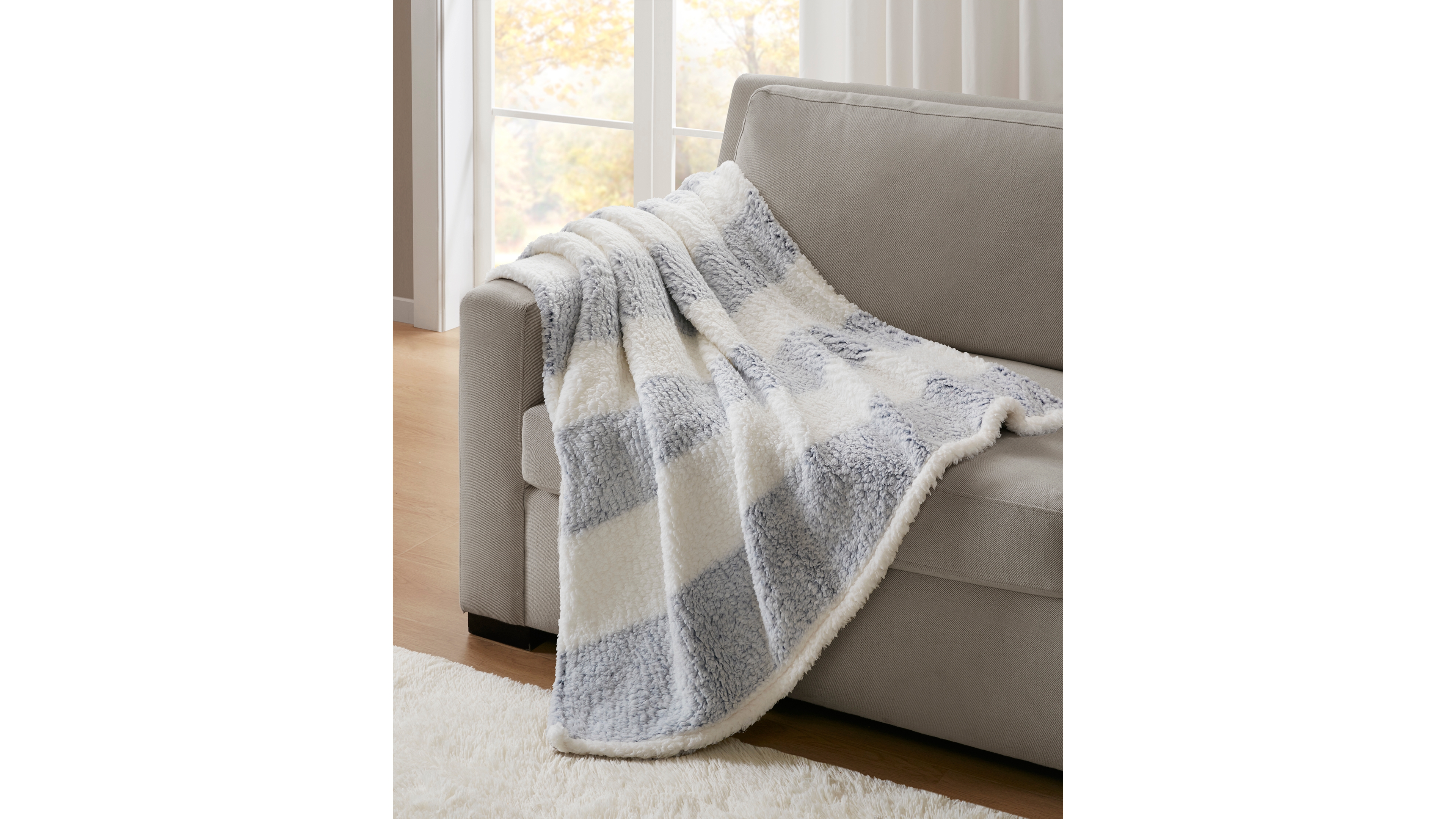 Premier Comfort Cozy Sherpa Throw Blanket, 50" x 60"