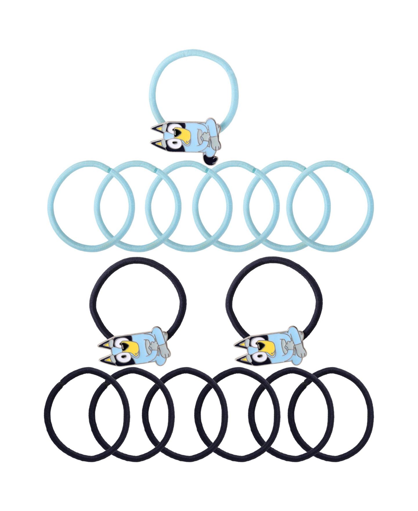 Аксессуары для волос Bluey 15-Piece Metal Pendants Hair Ties для девочек, цвет: Синий — фото 5