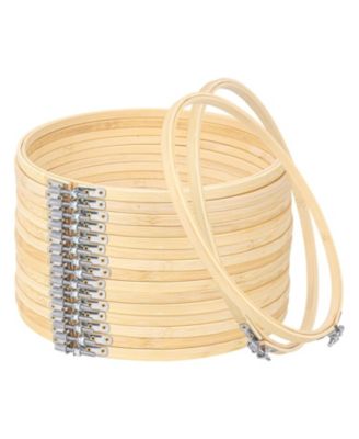 15 Pack Adjustable Round Embroidery Hoops For Diy Crafts And Decor