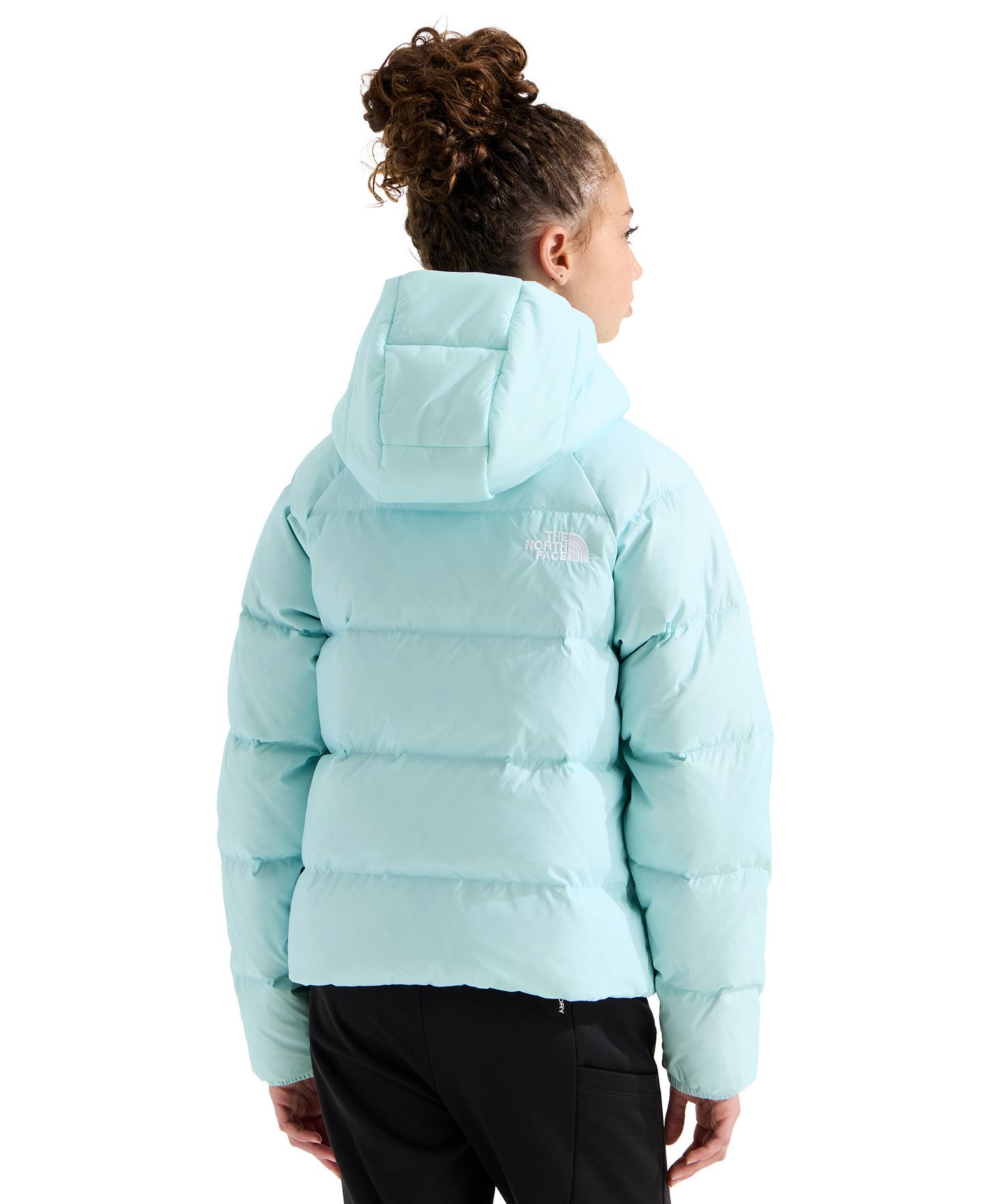 Куртка The North Face Hydrenalite Down Hooded Jacket для девочек, цвет: Glacier — фото 5