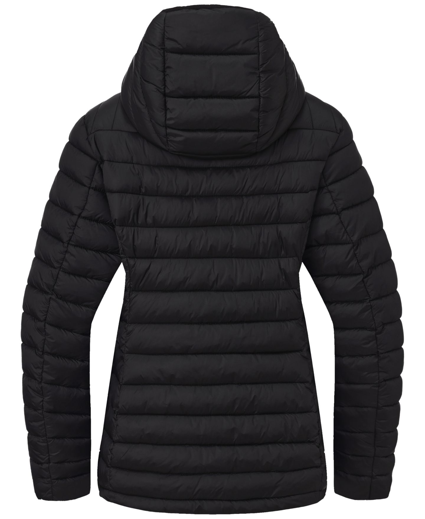 Женская куртка Hawke & Co. Metallic Quilt Puffer, цвет: Чёрный — фото 4