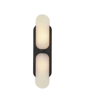 Odin 17-in Alabaster Socket Damp-Rated Wall/Vanity Light with Finish