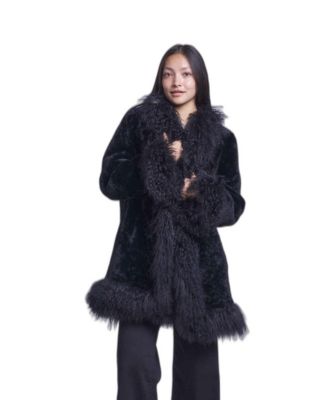 Women's Tuxedo Reversible Shearling Jacket