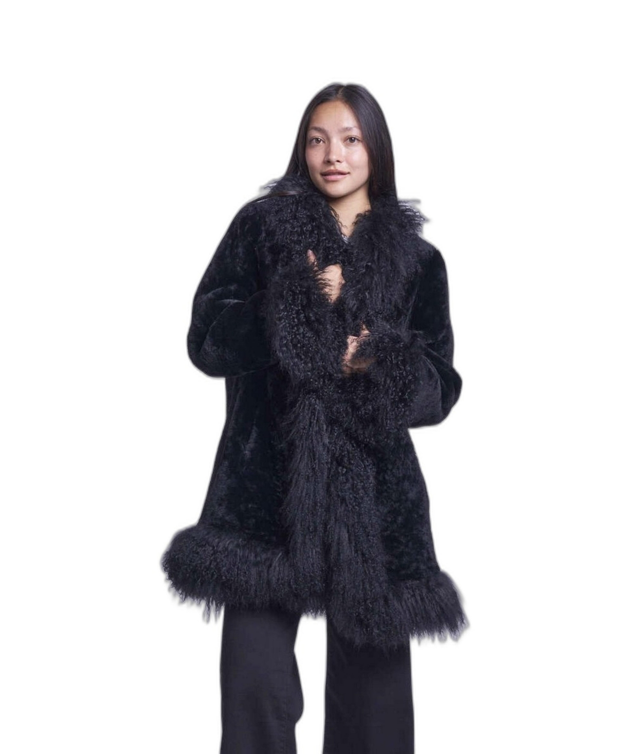 Blue Duck Women's Tuxedo Reversible Shearling Jacket