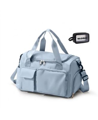 Weekender Travel Carry On Duffle With Toiletry Bag Adjustable Strap Dry Wet Separate Multi Purpose