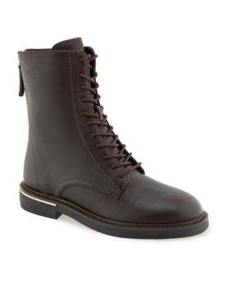Haizea Combat Round-Toe Boots