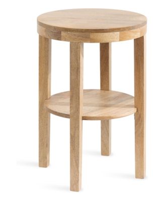 Talcott Round Wood Side Table