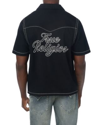 Men's Short-Sleeve Denim Western Shirt