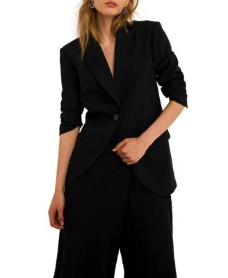 Women's Single Breasted Long Sleeve Blazer