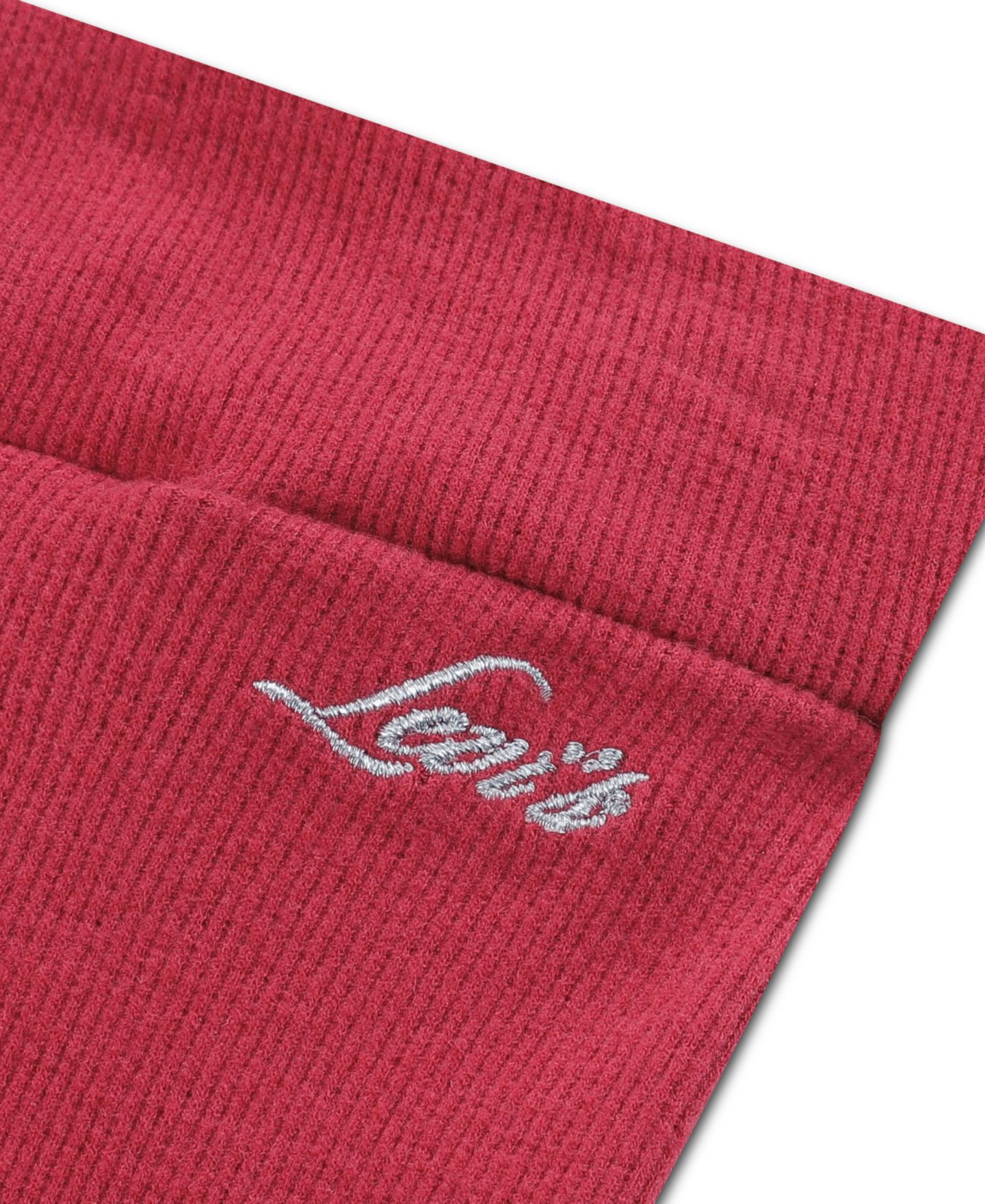 Levi's Baby Girls' Hoodie and Ribbed-Flared Pants, 2-Piece Set, цвет: Глубокий бордово-красный — фото 4