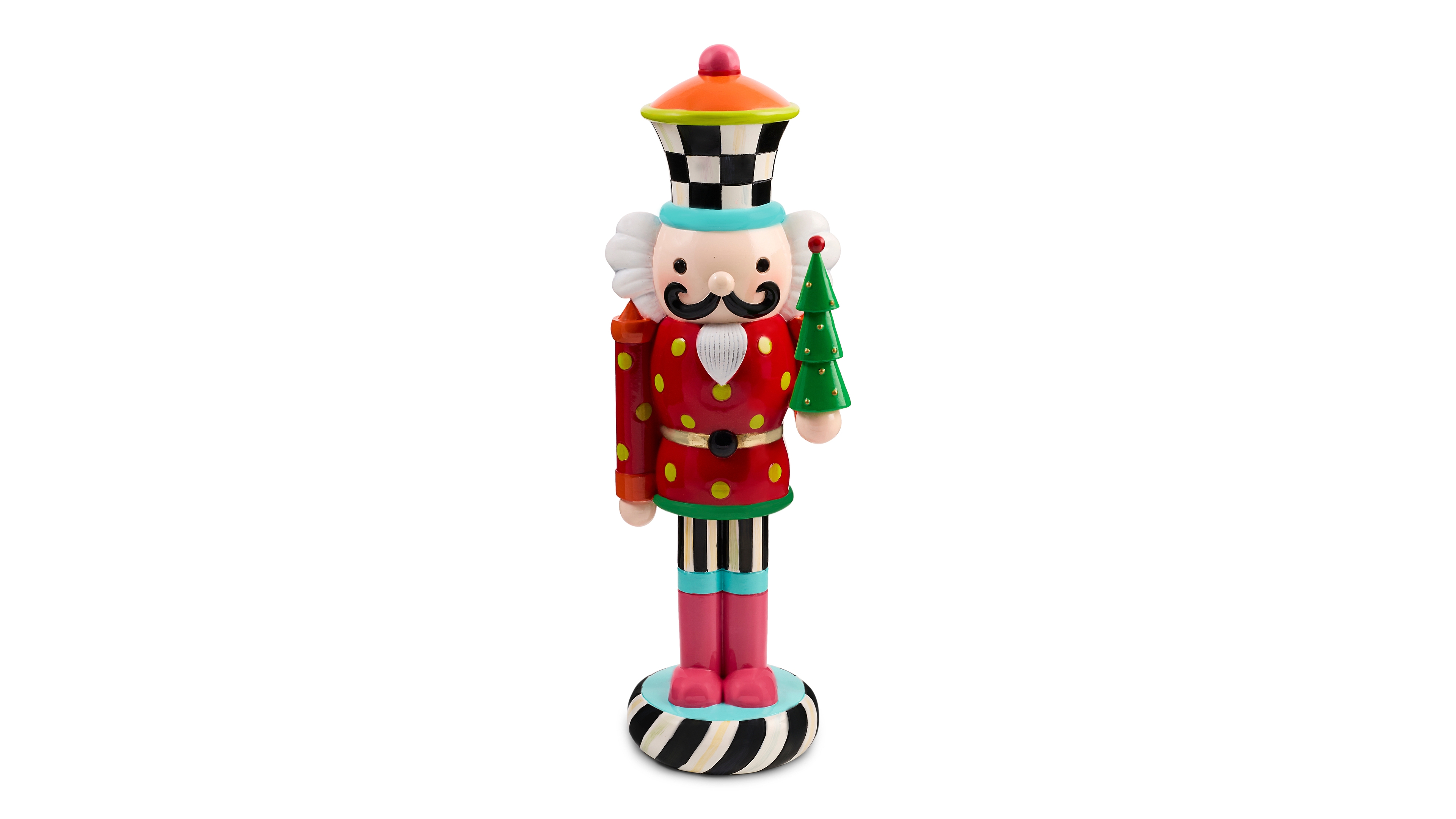 MacKenzie-Childs Confetti Christmas Resin Nutcracker