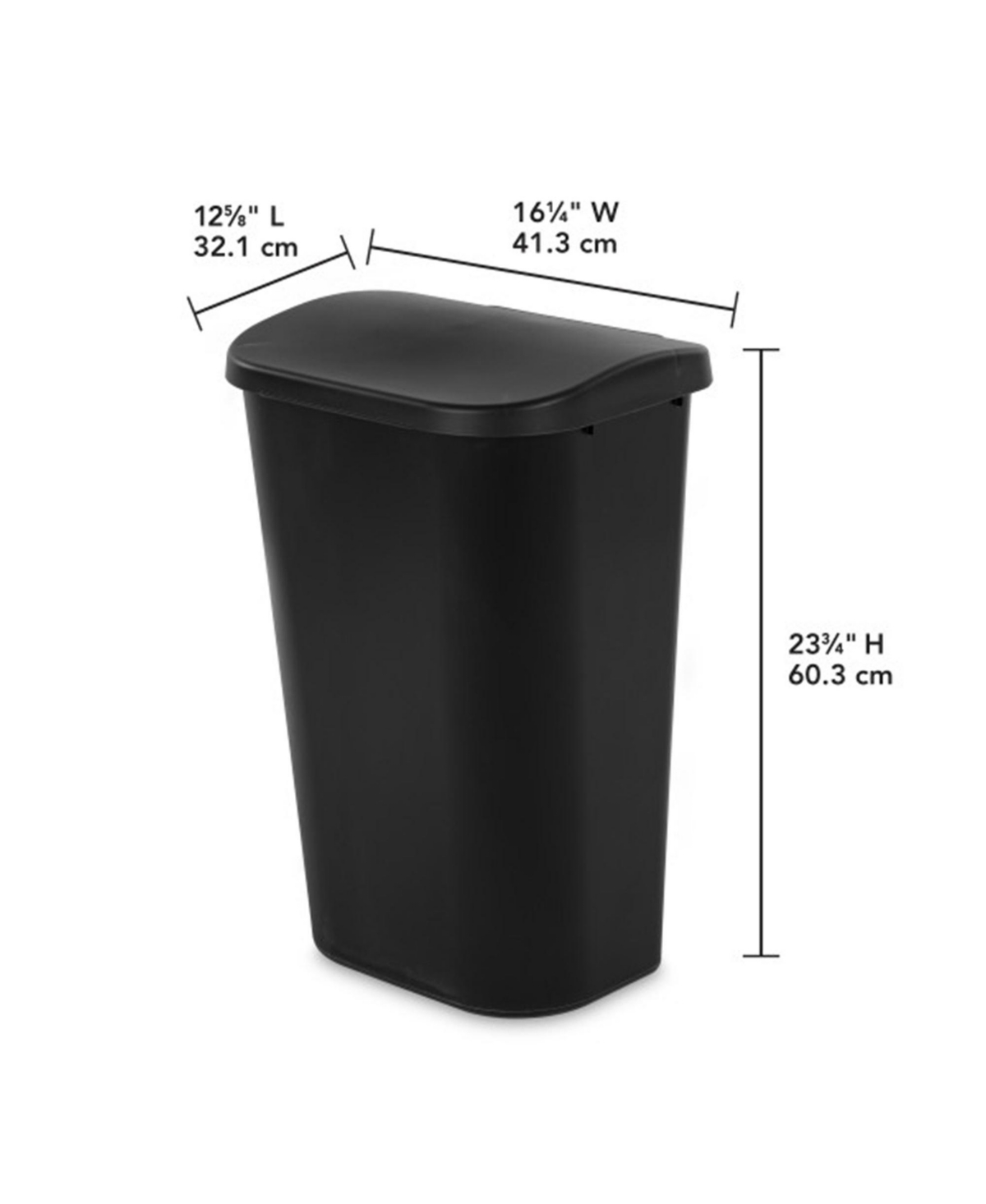 Sterilite 11.3 Gal Lift Top Lid Wastebasket Kitchen Trash Can