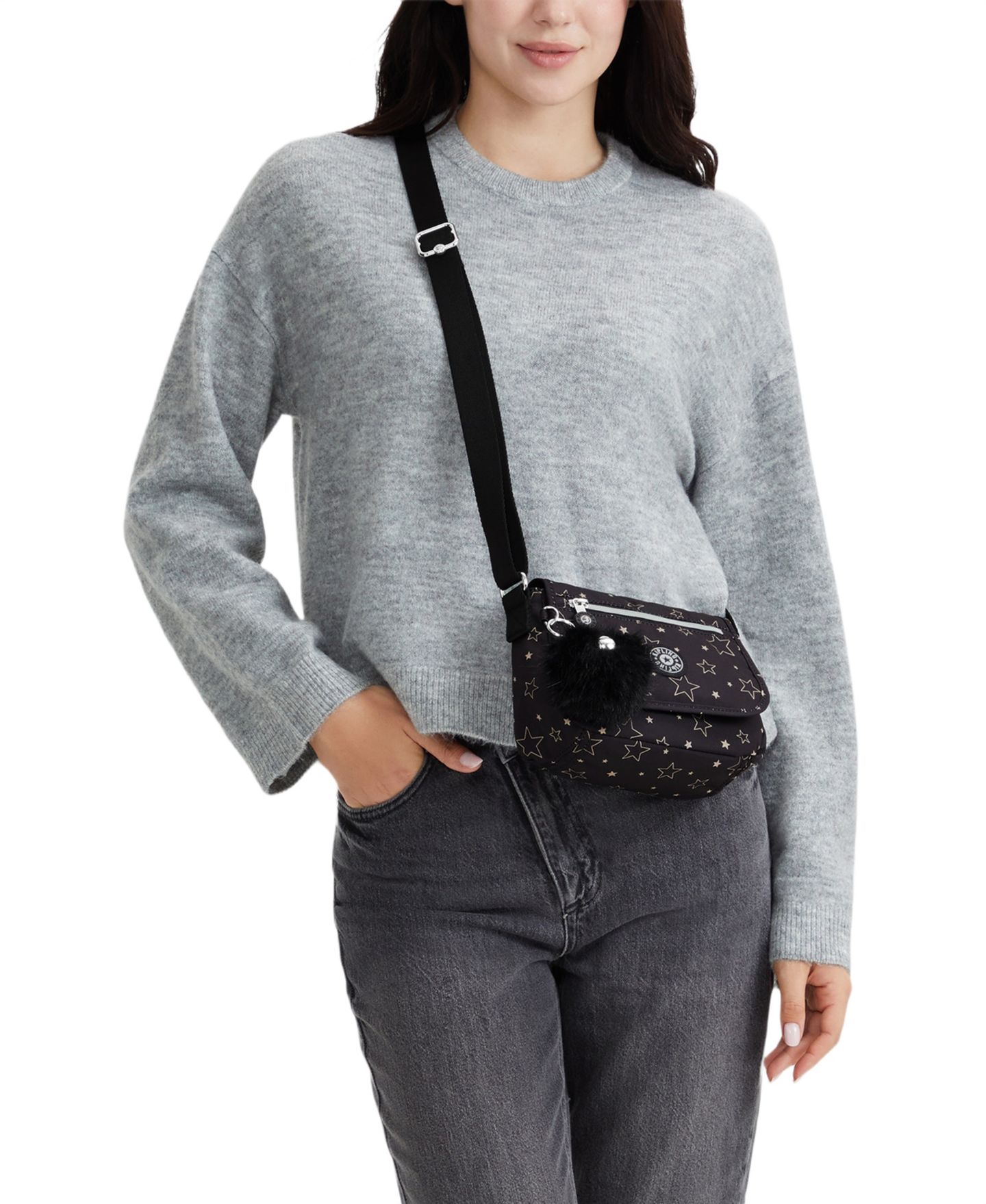 Женская сумка Kipling Sabian Mini Crossbody, цвет: Gifting Stars — фото 6