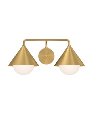Remy 21-in Brushed Glass 2 Lights Damp-Rated Vanity Light