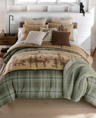 Spruce Trail Mountain Scene 3-Piece Comforter Sets