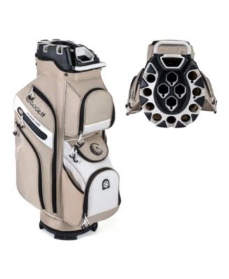 Golf Cart Bag Molded Lock Top Golf Bag With 14-Way Full Length Dividers 11 Pockets