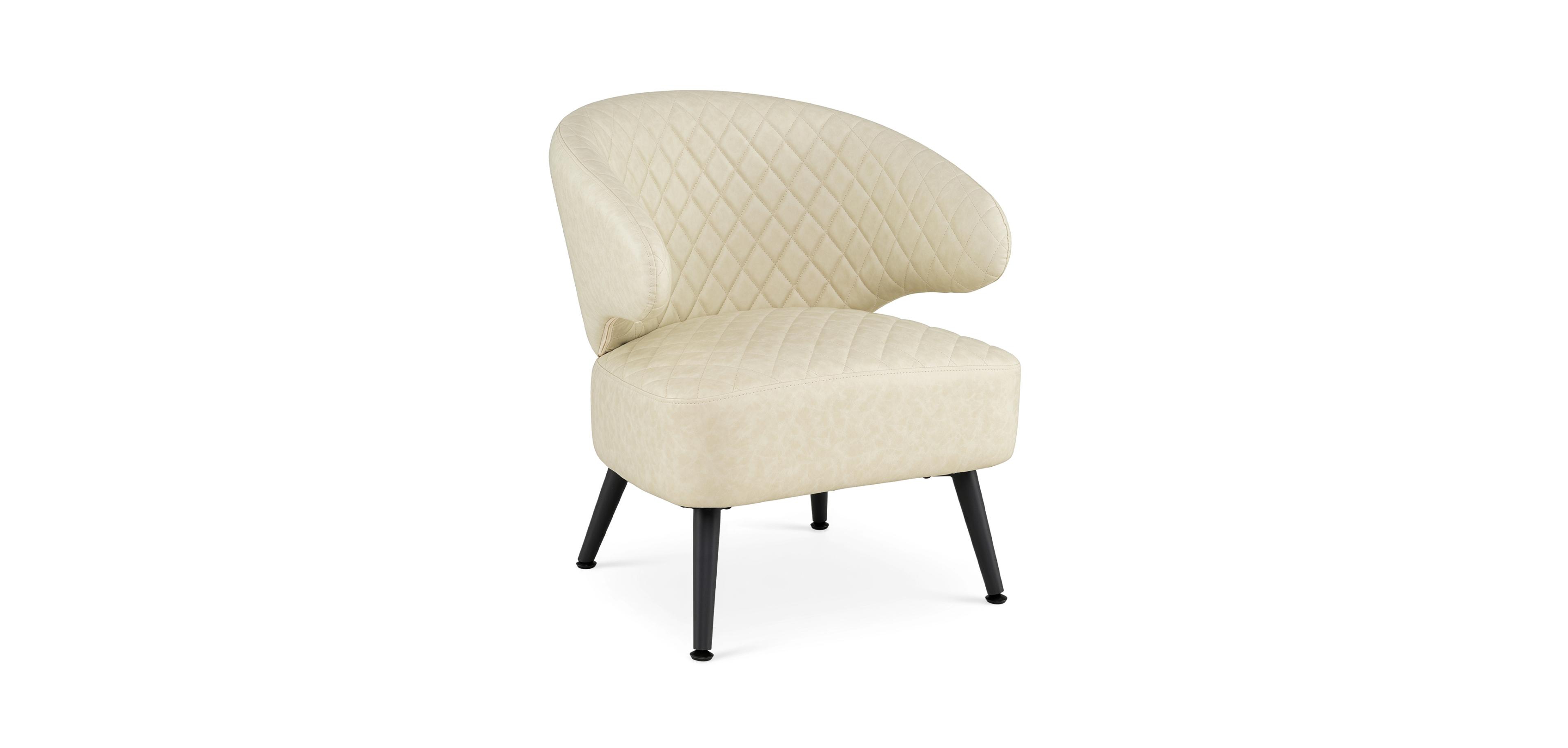 Mecale Mid Century Modern Accent Chair Comfy Pu Leather Upholstered Armchair