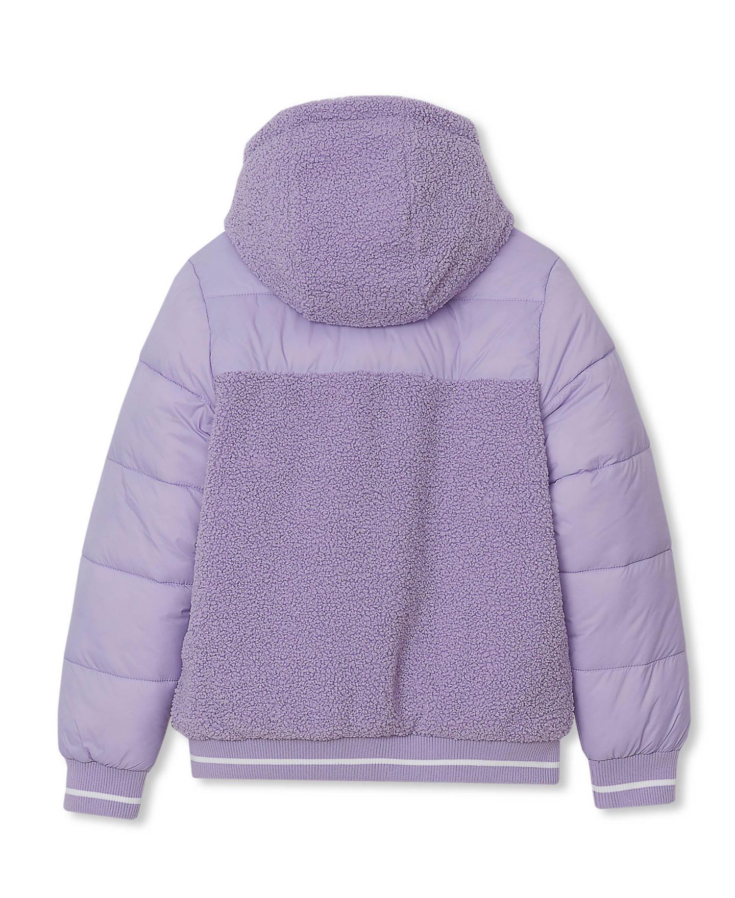 Детская куртка Lands' End FeatherFree Reversible Water-Resistant Hooded, цвет: Сиреневый — фото 2
