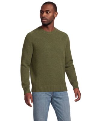 Men's Long Sleeve Fuzzy Crewneck Sweater