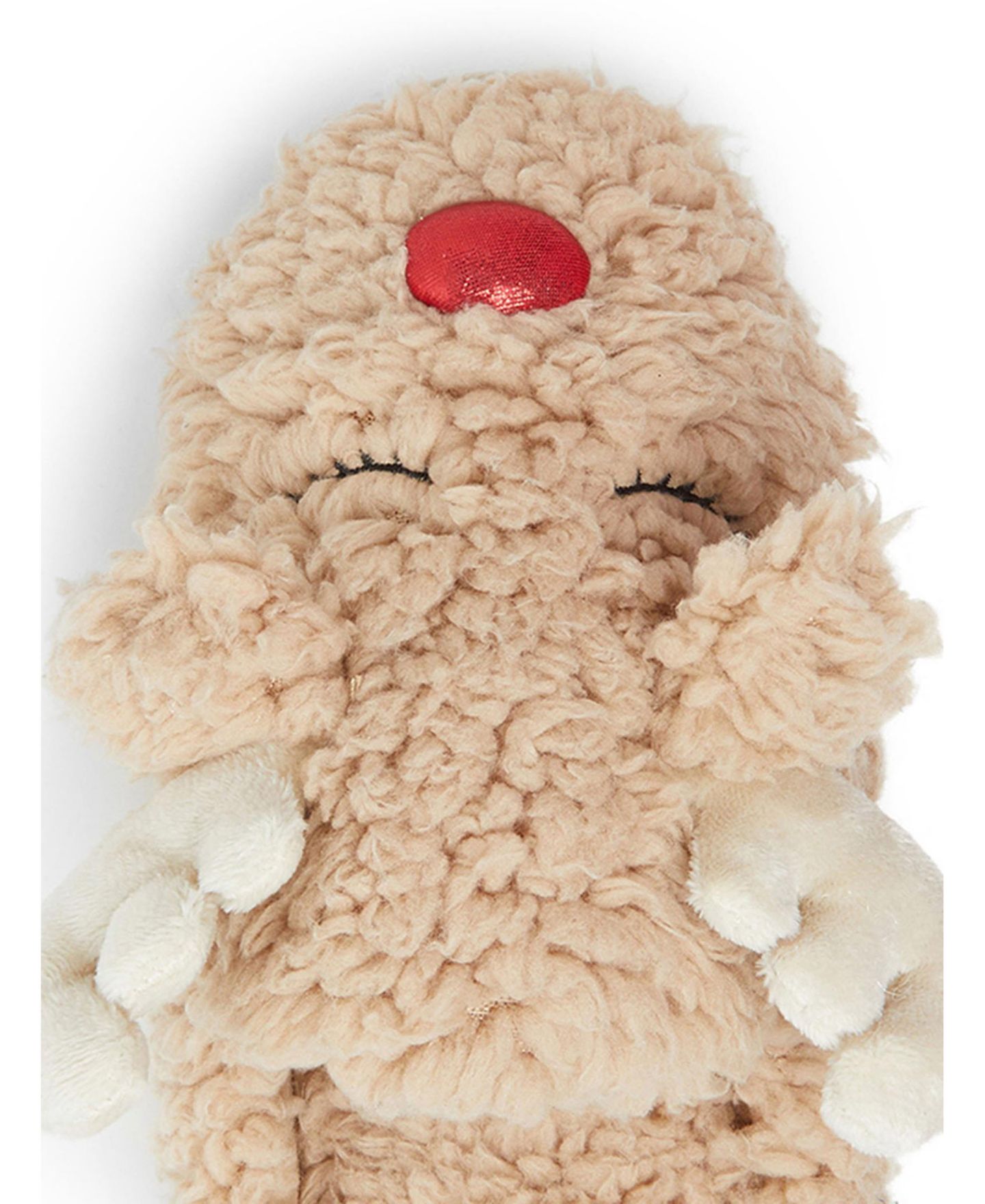 Женские тапочки Dearfoams Shay Holiday Christmas Reindeer Scuff Slipper, цвет: Латте — фото 7