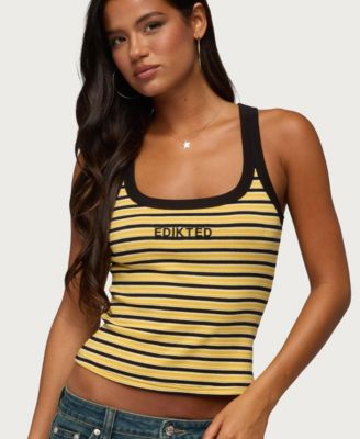 Women's Energy Striped Ribbed Tank Top