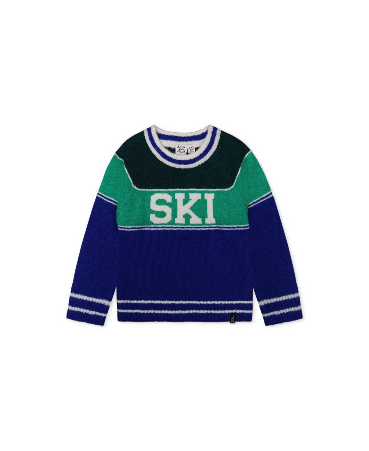 Deux par Little and Big Boy Sweater with Ski Jacquard (6-12)